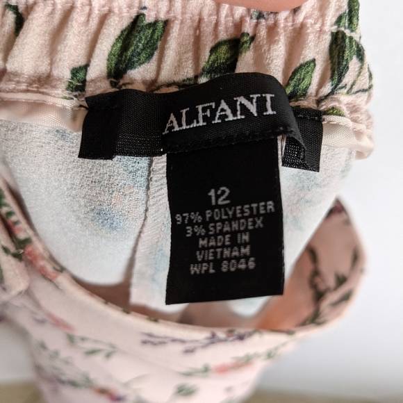 Alfani printed wide leg Emma botanical pant sz 12 - Picture 4 of 7